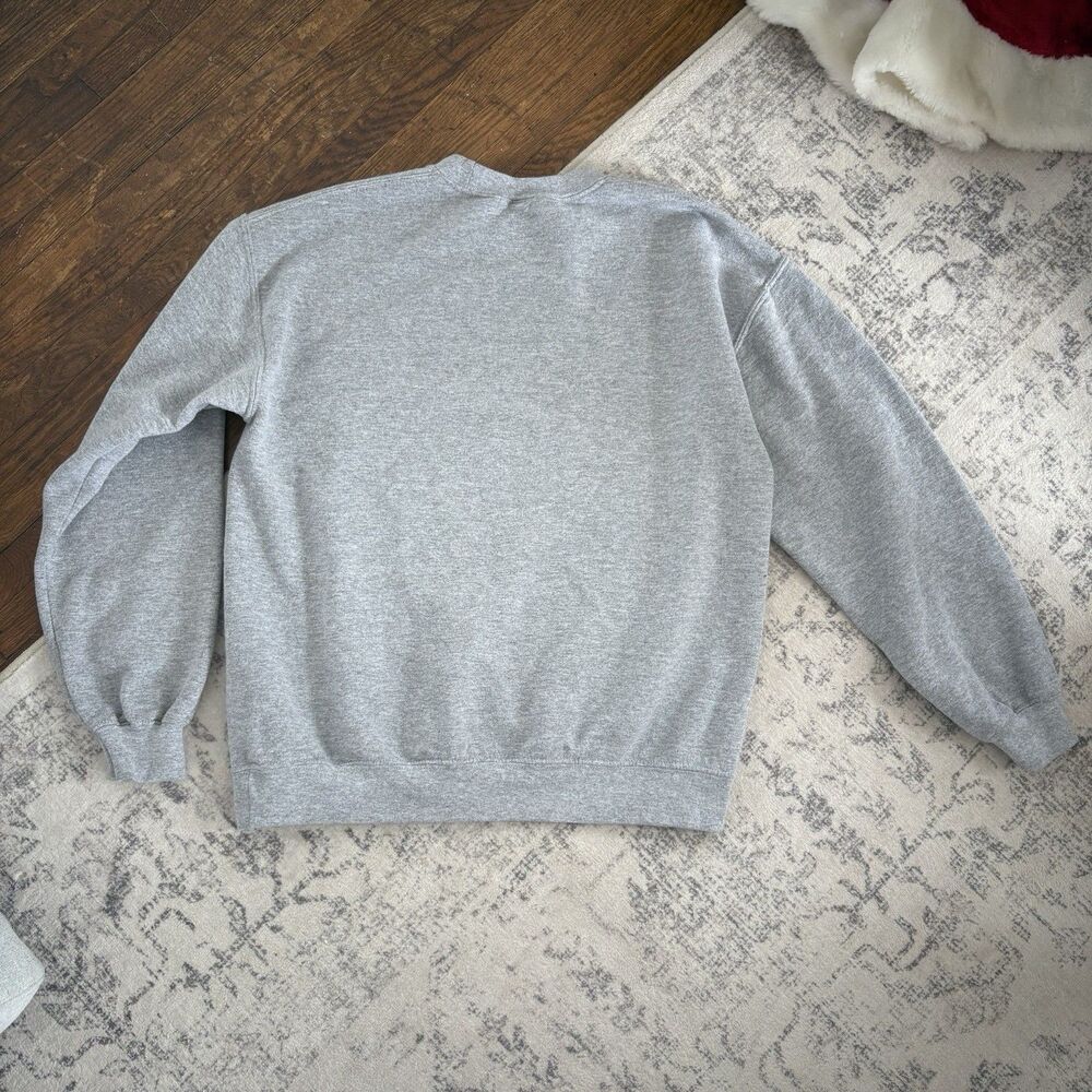 Unisex Don't Stop Believin' Santa Long Sleeve Christmas Sweatshirt Size Medium - Picture 4 of 4